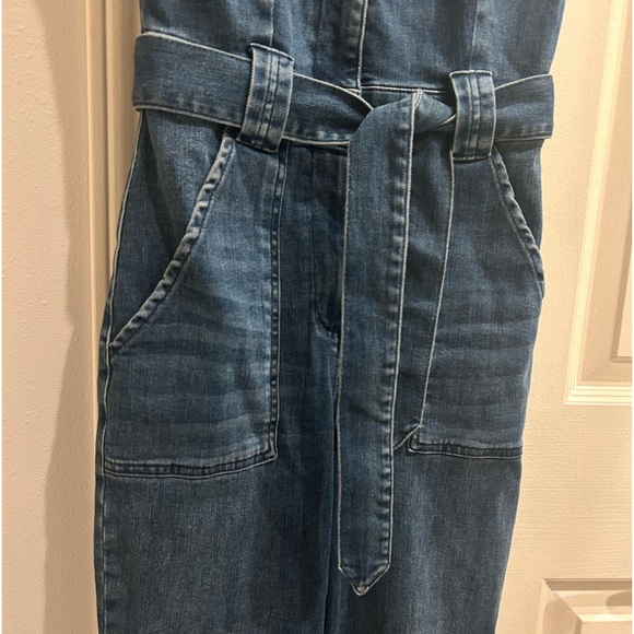 Reformation Minka Denim Jumpsuit Overall Size 2 - Picture 4 of 5